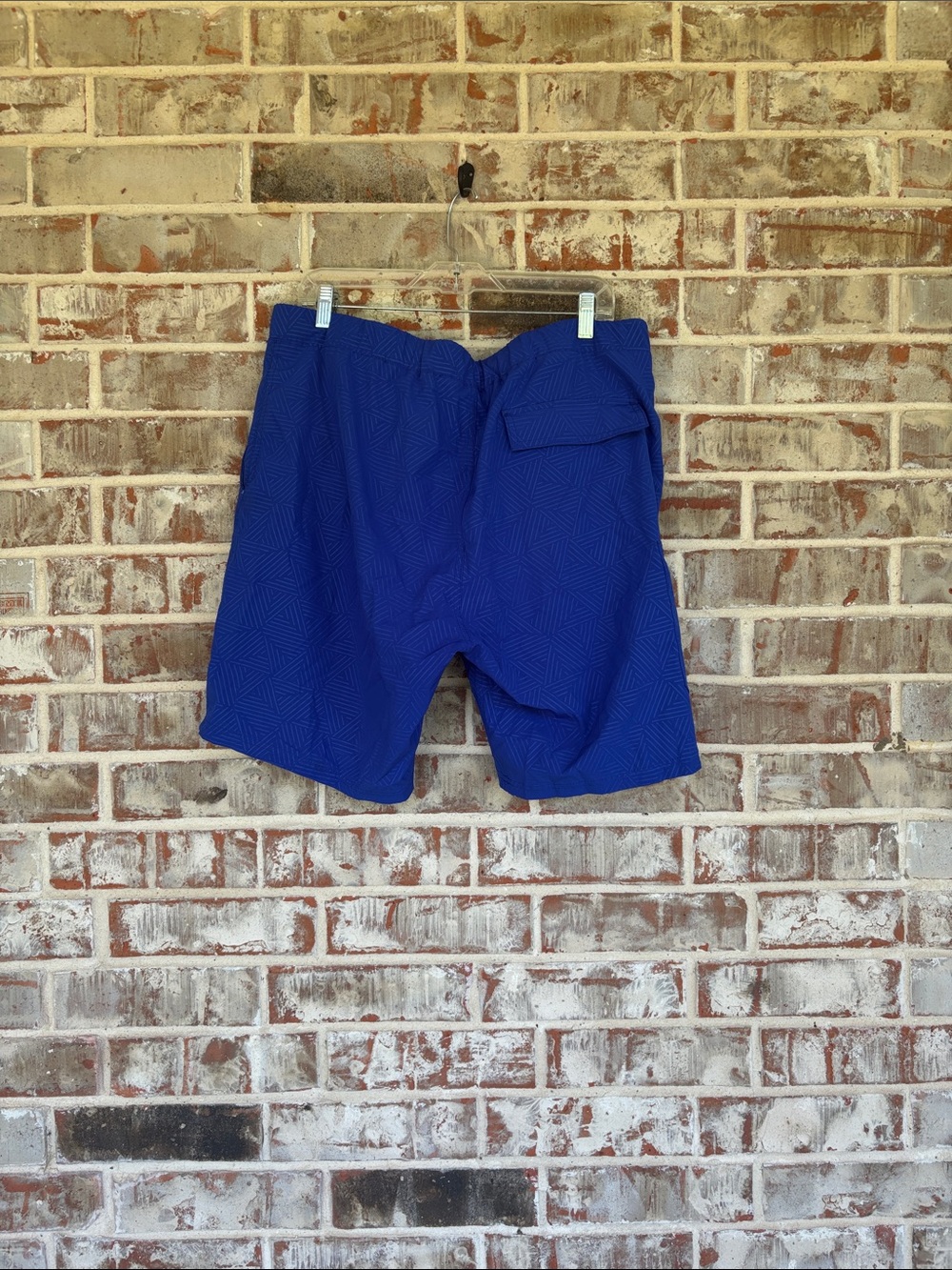ZeroXposur Royal Blue Swim Board Shorts with Lime Accents